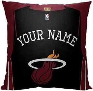 Northwest NBA Personalized Pillow, 18" x 18", Miami Heat-Jersey
