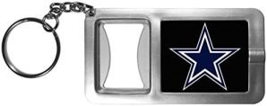 Siskiyou Sports NFL unisex-adult Flashlight Key Chain With Bottle Opener