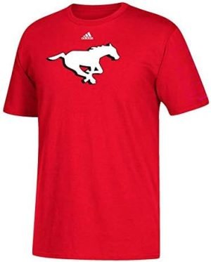adidas Bo Levi Mitchell CFL Calgary Stampeders Men’s Red Name & Number Jersey T-Shirt