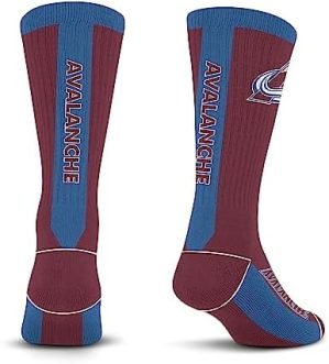 For Bare Feet NHL Colorado Avalanche MVP Crew Sock