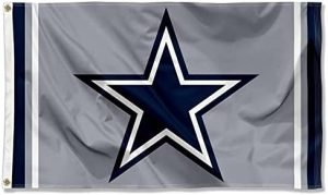WinCraft Cowboys Metallic Silver Flag