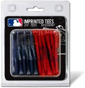 Team Golf MLB Mens Pack of 50 Golf Tees