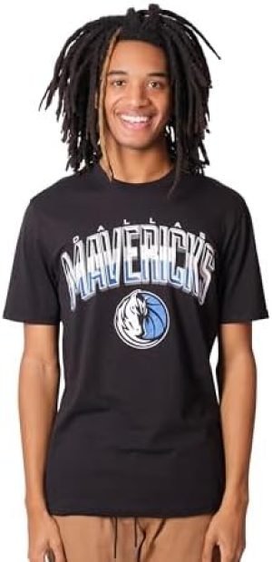 Ultra Game Men's NBA Arched Plexi Short Sleeve T-Shirt