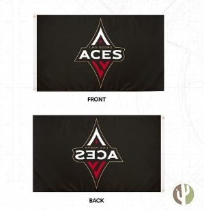 WNBA Las Vegas Aces Flag Team 100% Polyester Indoor Outdoor 3 feet x 5 feet Flag