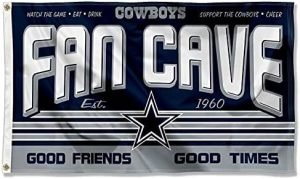 Dallas Cowboys Fan Man Cave Banner Flag