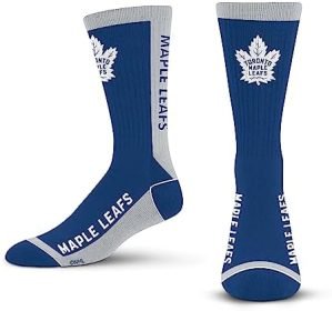 For Bare Feet MVP Crew Sock NHL Large