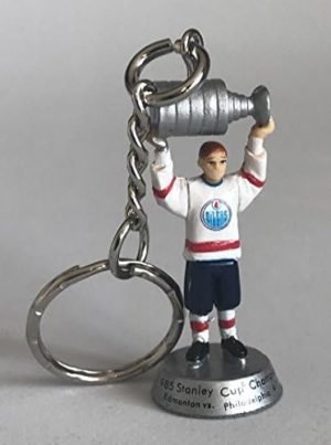 Edmonton Oilers 1985 Stanley Cup Champions 2" Figure Keychain in Package