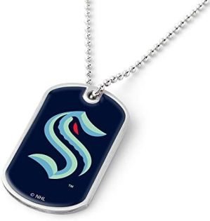 Aminco NHL Seattle Kraken NHL Seattle Kraken Dynamic Dog Tag, Team Color, One Size