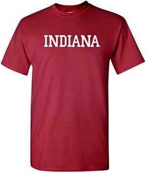 NCAA Indiana Hoosiers Basic Block, Team Color T Shirt
