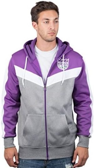 Ultra Game Men's Soft Fleece Full Zip Jacket Hoodie