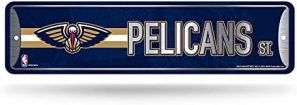 Rico Industries NBA Metal Street Sign Metal Street Sign 4" x 15" Home Décor - Bedroom - Office - Man Cave