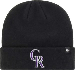 ’47 MLB Colorado Rockies Cuffed Knit Primary Logo Team Color Beanie Hat