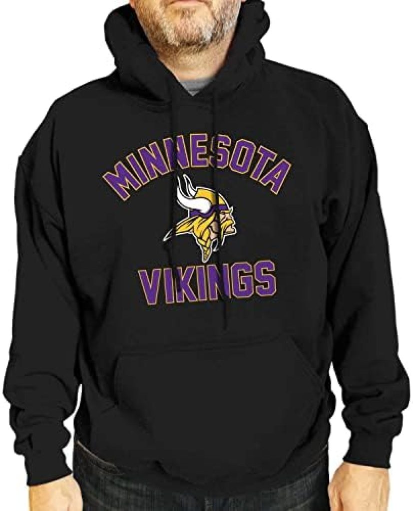 Team Fan Apparel NFL Adult Gameday Hooded Sweatshirt - Poly Fleece Cotton Blend - Stay Warm and Represent Your Team in Style