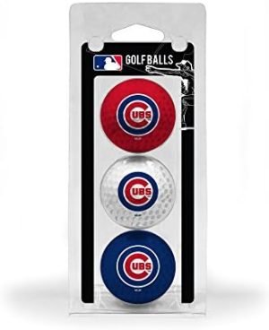Team Golf MLB Regulation Size Golf Balls, 3 Pack, Full Color Durable Team Imprint