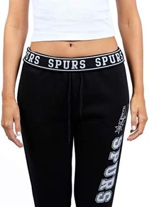Ultra Game NBA San Antonio Spurs Women’s Jogger Active Fleece Sweatpants