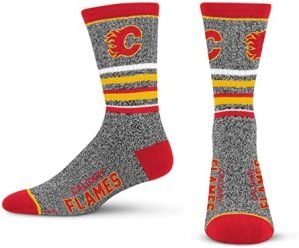 For Bare Feet 5 Star Marbled Crew Sock NHL