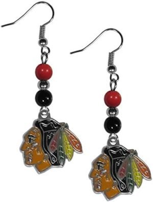 Siskiyou Sports NHL Fan Bead Dangle Earrings