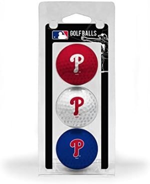 Team Golf MLB Regulation Size Golf Balls, 3 Pack, Full Color Durable Team Imprint