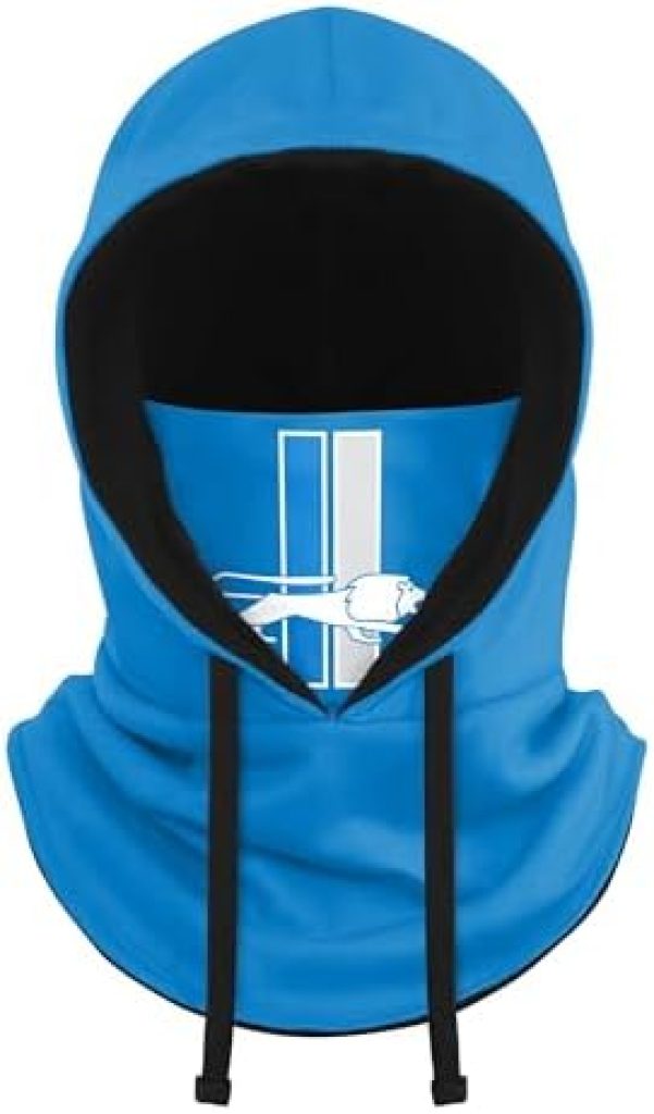 FOCO NFL unisex-adult Nfl Team Logo Drawstring Winter Cap Hooded Gaiter Balaclava Face Cover