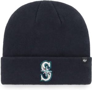 ’47 MLB Seattle Mariners Primary Logo Cuffed Knit Primary Logo Beanie
