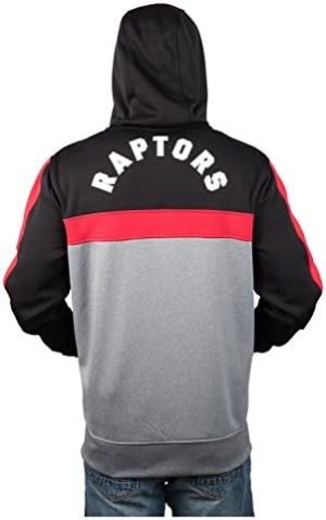Ultra Game Toronto Raptors Soft Fleece Full Zip Jacket Hoodie