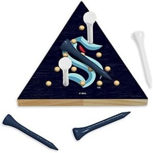 Rico Industries NHL Peg Pyramid Game Wooden Travel Sized Pyramid Game – All Teams