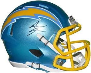 Asante Samuel Jr Autographed Los Angeles Chargers Flash Football Mini Helmet - Hand Signed & JSA Authenticated
