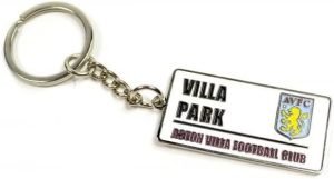 Aston Villa FC Park Street Sign Keychain