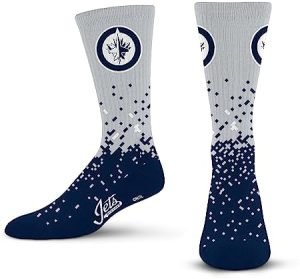 For Bare Feet Men's Spray Zone Crew Sock NHL