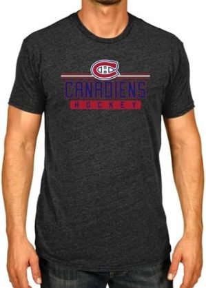 Wright & Ditson Adult NHL Heather Charcoal True Fan Hockey T-Shirt - Tagless Cotton Polyester Blend - Ultimate Comfort