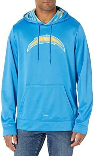 Zubaz Men's Color Hoodie with Team Camo Liner