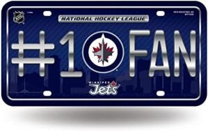 NHL #1 Fan Metal License Plate Tag