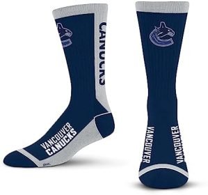 For Bare Feet MVP Crew Sock NHL Large