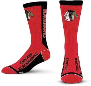For Bare Feet MVP Crew Sock NHL Large