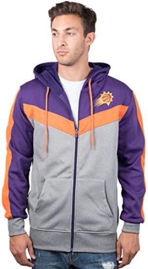 Ultra Game Men's Soft Fleece Full Zip Jacket Hoodie
