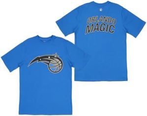 FISLL Men's NBA Team Color, Name and Logo Premium Short Sleeve T-Shirt