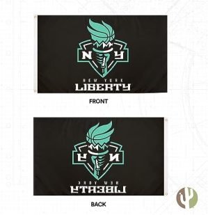 New York Liberty NY Flag Team WNBA 100% Polyester Indoor Outdoor 3 feet x 5 feet Flag
