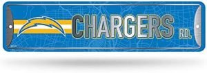 Rico Industries NFL Metal Street Sign Metal Street Sign 4" x 15" Home Décor - Bedroom - Office - Man Cave
