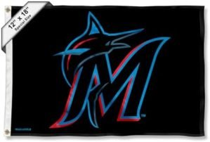 Miami Marlins Boat and Golf Cart Flag