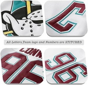 NHL Mighty Ducks Jersey #96Charlie Conway: #99 Adam Banks 90s Movie Ice Hockey Jersey