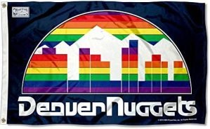 WinCraft Denver Nuggets Retro Vintage Throwback Skyline Outdoor Large Grommet Flag