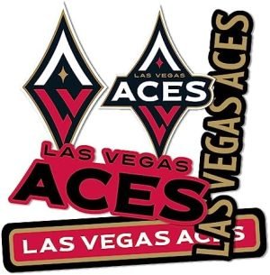 Las Vegas Aces WNBA Women's National Basketball Association Officially Licensed Sticker Vinyl Decal Laptop Water Bottle Car Scrapbook (Type 2)