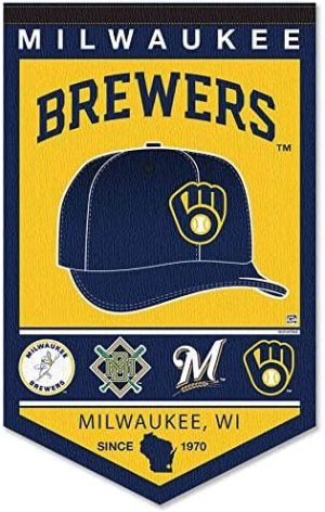 Milwaukee Brewers Heritage History Banner Pennant