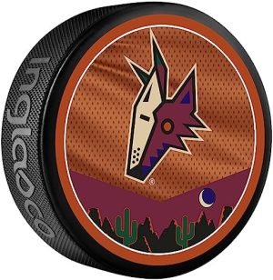 Arizona Coyotes Unsigned Inglasco 2022 Reverse Retro Hockey Puck - Unsigned Pucks