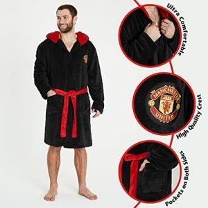 Manchester United F.C. Mens Fleece Robe