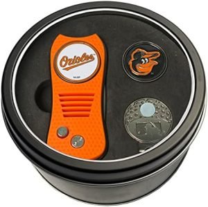 Team Golf MLB Adult-Unisex Tin Gift Set with Retractable Divot Tool, Cap Clip, and Ball Marker