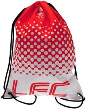 Liverpool FC Official Soccer Crest Design Fade Gym Bag
