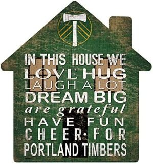 Fan Creations MLS Portland Timbers Unisex Portland Timbers House Sign, Team Color, 12 inch, (S0880-Portland Timbers)