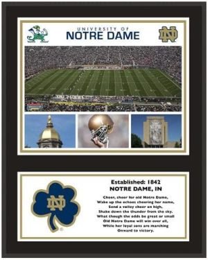 Notre Dame Fighting Irish Sublimated 12" x 15" Plaque - College Team Plaques and Collages