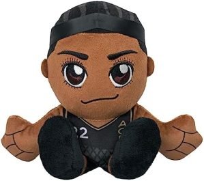 Bleacher Creatures Las Vegas Aces A'ja Wilson 8" WNBA Kuricha Plush - Soft Chibi Inspired WNBA Superstar